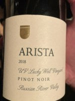 Arista UV Lucky Well Vineyard Pinot Noir 2018