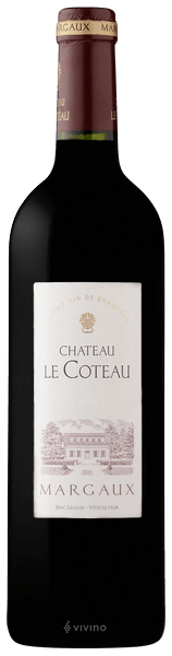Ch?teau Le Coteau Margaux 2018