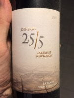 Bodega del Desierto 25/5 Cabernet Sauvignon 2009