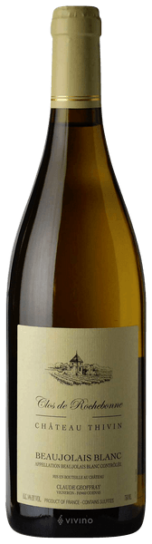Ch?teau Thivin Clos de Rochebonne Beaujolais Blanc 2016