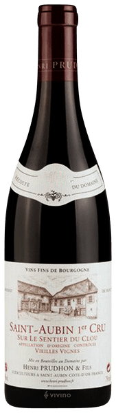 Henri Prudhon & Fils Vieilles Vignes Saint-Aubin 1er Cru 'Sur le Sentier du Clou' 2017