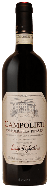 Luigi Righetti Campolieti Valpolicella Ripasso Classico Superiore 2016