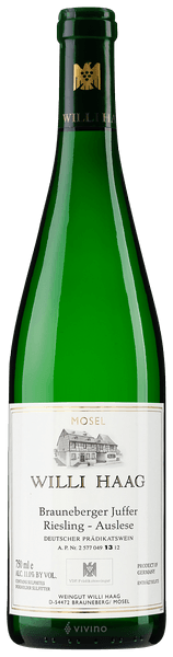 Willi Haag Brauneberger Juffer Riesling Auslese 2016