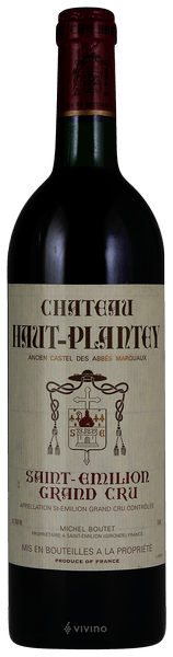Ch?teau Haut-Plantey Saint-?milion Grand Cru 2016