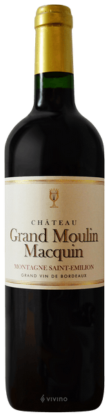 Ch?teau Macquin Ch?teau Grand Moulin Montagne Saint-?milion 2018