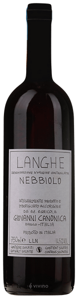 Giovanni Canonica Langhe Nebbiolo 2019