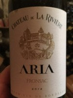Ch?teau de la Rivi?re Aria Fronsac 2012