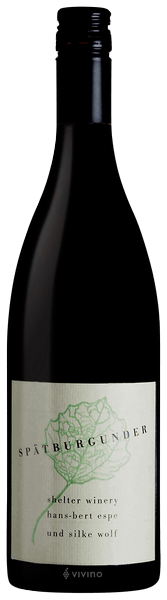Shelter Winery Sp?tburgunder 2018