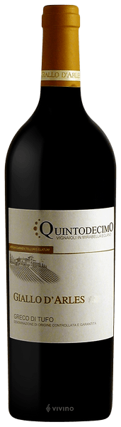 Quintodecimo Giallo d'Arles Greco di Tufo 2021