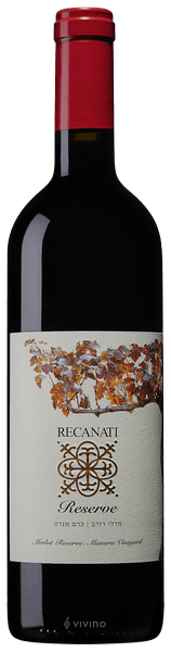 Recanati Merlot Reserve Manara vineyard 2018