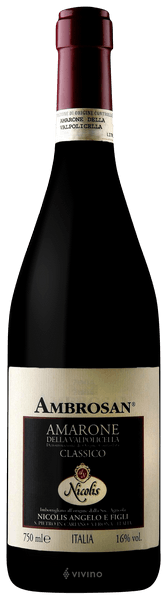Nicolis Ambrosan Amarone della Valpolicella Classico 2011
