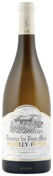 Domaine Jean-Paul Paquet & Fils Domaine Les Vieux Murs Pouilly-Fuiss? 2019