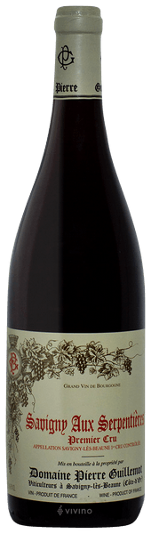 Pierre Guillemot Savigny Aux Serpenti?res Premier Cru 2015