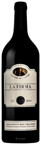Cantine del Notaio La Firma Aglianico del Vulture 2010
