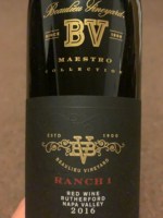 Beaulieu Vineyard (BV) Reserve Maestro Collection Ranch No. 1 Red 2016