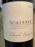 Scherrer Cabernet Sauvignon 2015