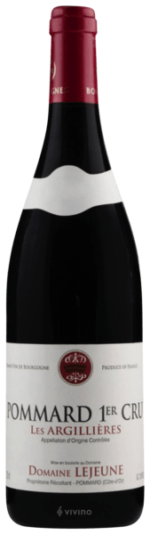 Domaine Lejeune Pommard 1er Cru 'Les Argilli?res' 2019