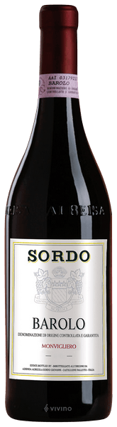 Sordo Barolo Monvigliero 2012