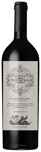 El Enemigo Gran Enemigo Single Vineyard Gualtallary Cabernet Franc 2014
