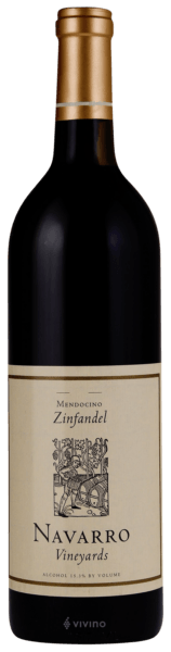Navarro Vineyards Zinfandel 2012