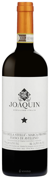 Joaquin Vino della Stella Fiano de Avellino 2018