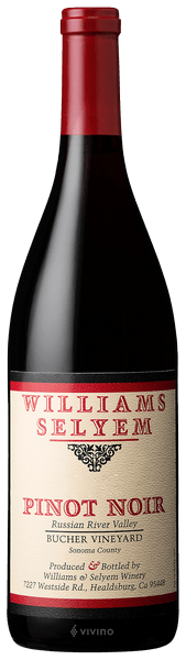 Williams Selyem Bucher Vineyard Pinot Noir 2014