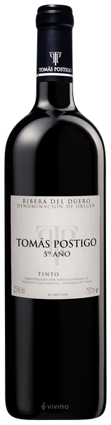 Tom?s Postigo 5? A?o Ribera del Duero Tinto 2017