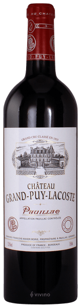 Ch?teau Grand-Puy-Lacoste Pauillac (Grand Cru Class?) 1975