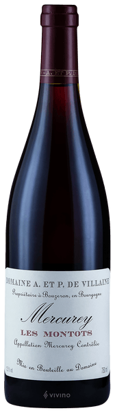 Domaine A. et P. de Villaine Les Montots Mercurey 2017