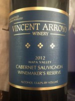 Vincent Arroyo Winemaker's Reserve Cabernet Sauvignon 2012