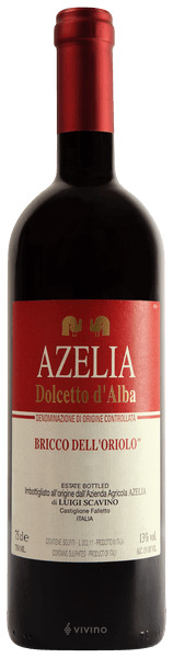 Azelia Dolcetto d'Alba Bricco dell'Oriolo 2018