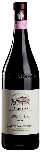 Castello di Verduno Barolo Monvigliero Riserva 2015