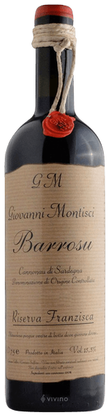 Giovanni Montisci Barrosu Cannonau di Sardegna Riserva Franzisca 2017