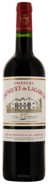 Ch?teau Crusquet de Lagarcie Blaye C?tes de Bordeaux 2018