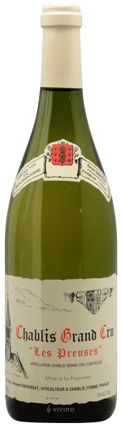 Vincent Dauvissat Les Preuses Chabl?s Grand Cru 2014