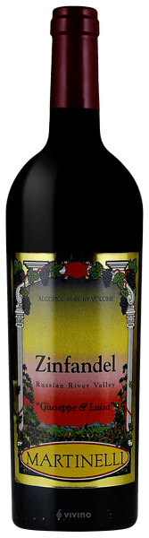 Martinelli Giuseppe & Luisa Zinfandel 2018