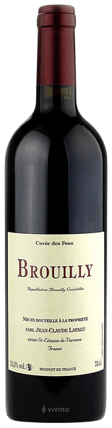 Jean-Claude Lapalu Cuv?e des Fous Brouilly 2018