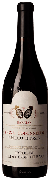 Aldo Conterno Barolo Bricco Bussia Vigna Colonnello 1990
