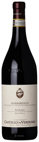 Castello di Verduno Barbaresco Rabaja Riserva 2015