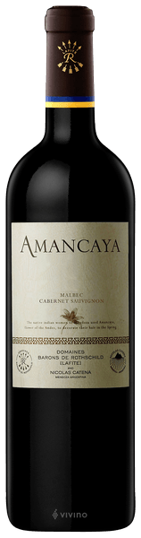 Caro (Catena and Rothschild) Amancaya Malbec - Cabernet Sauvignon 2018
