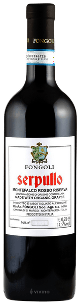 Fongoli Serpullo Montefalco Rosso Riserva 2015
