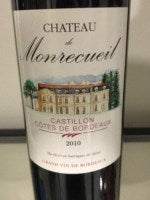 Ch?teau de Monrecueil Castillon - C?tes de Bordeaux 2010