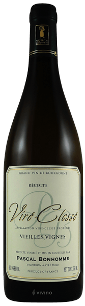 Pascal Bonhomme Vieilles Vignes Vir?-Cless? 2020