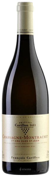 Francois Carillon Chassagne-Montrachet 1er Cru 'Clos Saint Jean' 2015