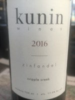 Kunin Cripple Creek Zinfandel 2016