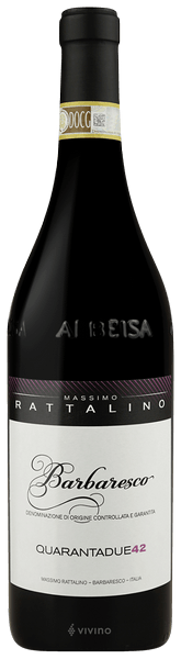 Massimo Rattalino Quarantadue 42 Barbaresco 2015