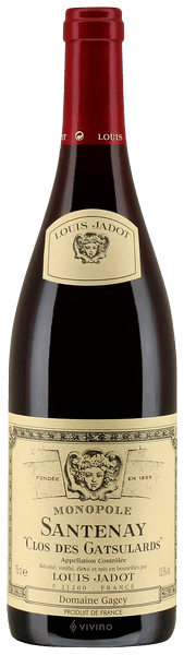 Louis Jadot - Domaine Gagey Santenay Clos des Gatsulards Monopole 2016