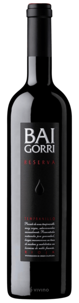 Baigorri Reserva Rioja Tempranillo 2015