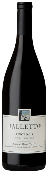 Balletto Vineyards BCD Vineyard Pinot Noir 2018