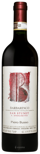 Piero Busso San Stunet S. Stefanetto Barbaresco 2018